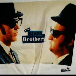 blues brothers official face logo NEW S tee - comedy movie belushi dan aykrod tv